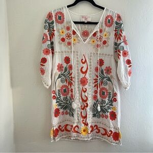 Vipul Shah Floral Embroidered Blouse Small